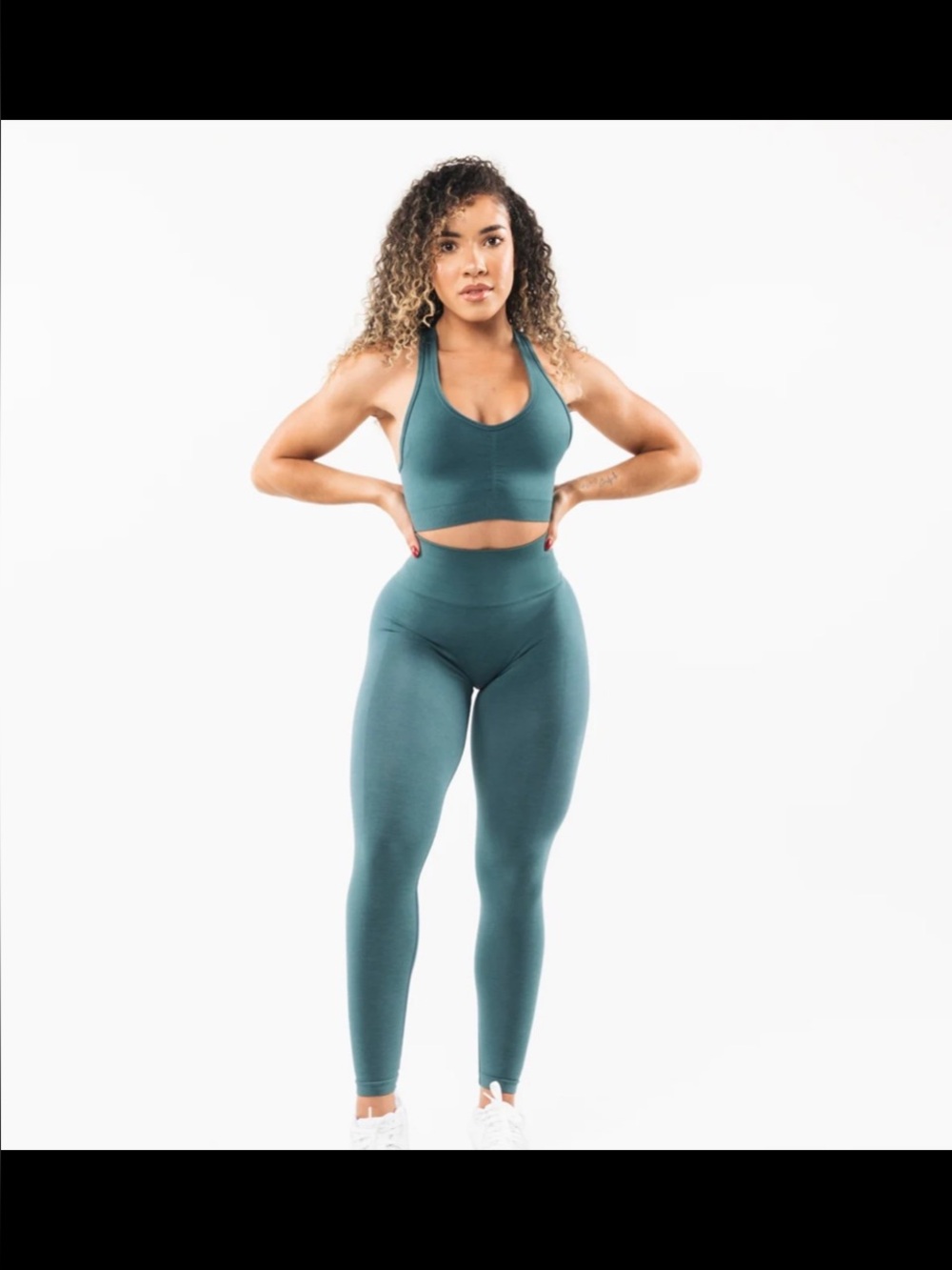 Alphalete amplify leggings ocean small like new